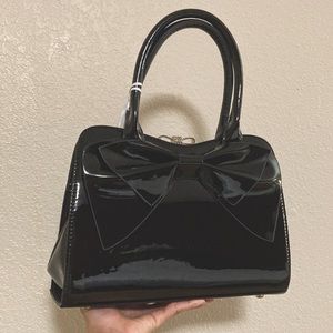 Black Patent Leather Purse